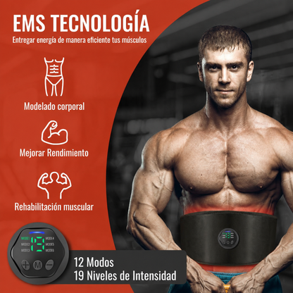Cinturón Tonificador Abdominal Eléctrico