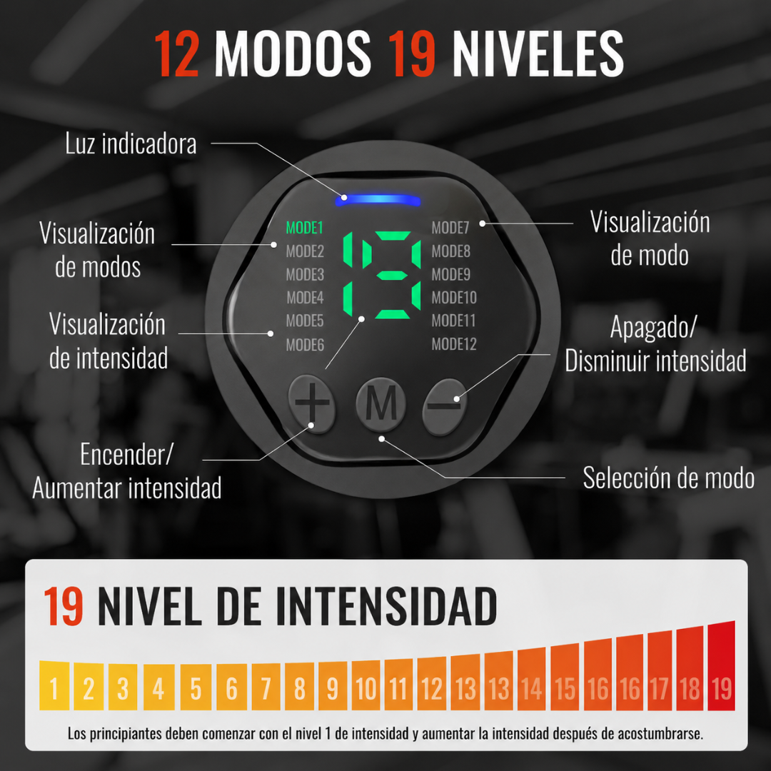 Cinturón Tonificador Abdominal Eléctrico